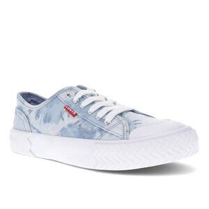 Levis Sky Blue Boho Tie-Dye Cushion Footbed Low Top Sneaker Shoes Size 7.5 NWOB